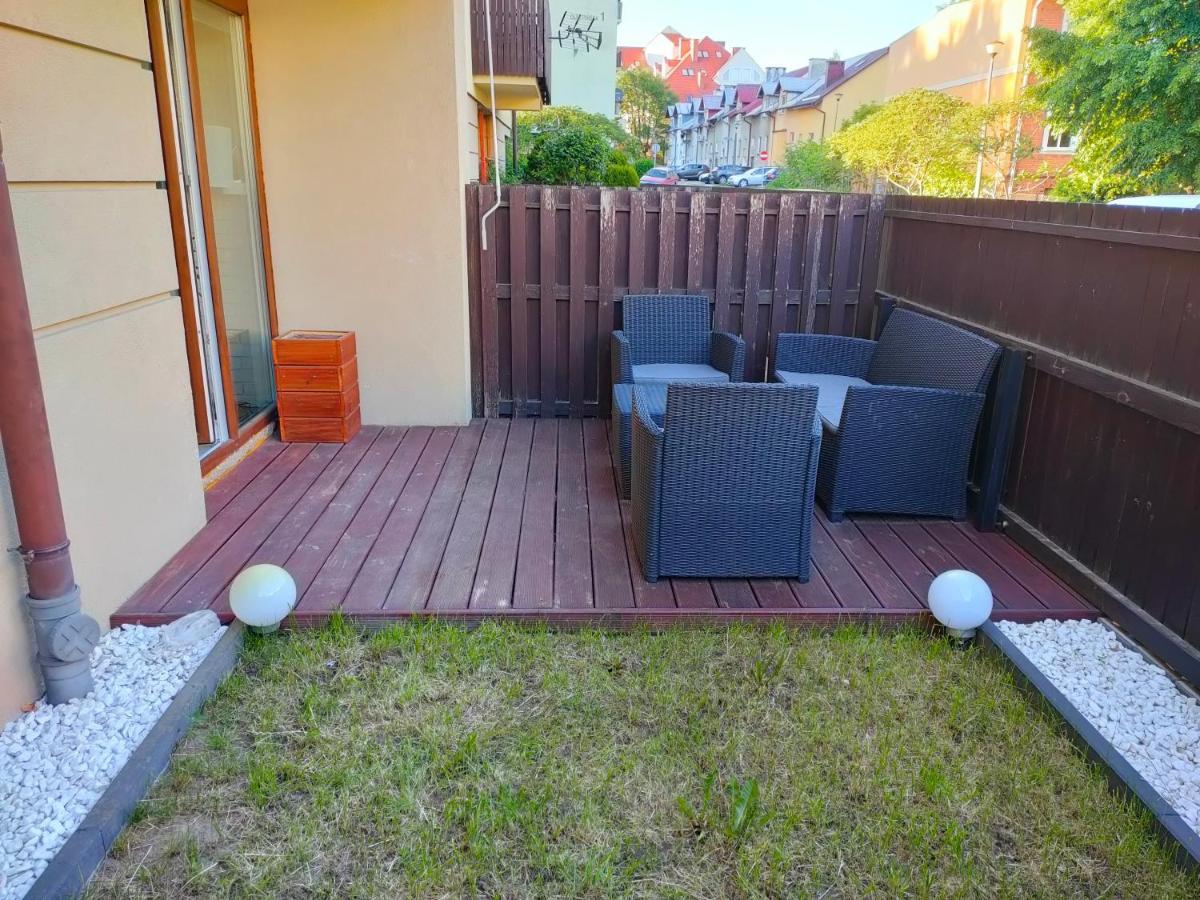 Apartament Rodzinny Z Ogrodkiem W Centrum Gizycka Gizycko Exterior photo